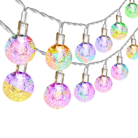 Fio de LED - guirlanda com bolas - alimentado por USB