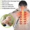 Caneta de massagem elétrica multifuncional - acupuntura - alívio da dor - rolo de beleza - com luz laser