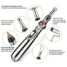 Caneta de massagem elétrica multifuncional - acupuntura - alívio da dor - rolo de beleza - com luz laser