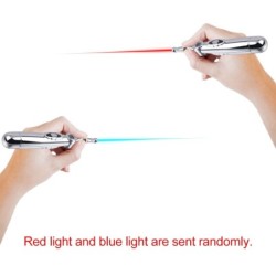 Caneta de massagem elétrica multifuncional - acupuntura - alívio da dor - rolo de beleza - com luz laser