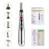 Caneta de massagem elétrica multifuncional - acupuntura - alívio da dor - rolo de beleza - com luz laser