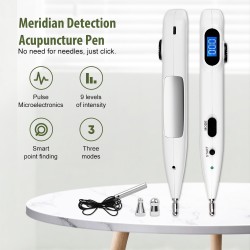 Caneta de acupuntura eletrônica - energia meridiana - alívio da dor - massagem corporal
