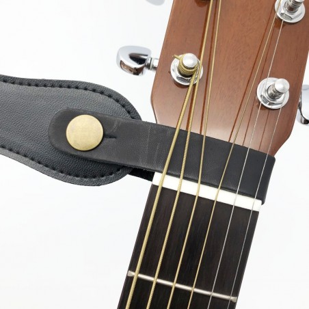 Correia de guitarra de couro - suporte
