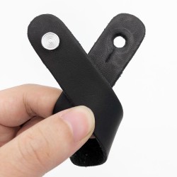 Correia de guitarra de couro - suporte