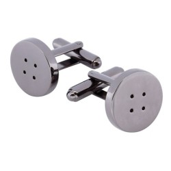 Round buttons - copper cufflinksCufflinks