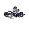 Gancho de cabelo elegante - cristais azuis - flores - borboletas - laços