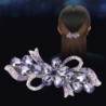 Luxuoso grampo de cabelo de flores de cristal