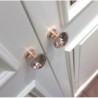 Rose gold furniture handles - knobs with crystal - 10 piecesFurniture