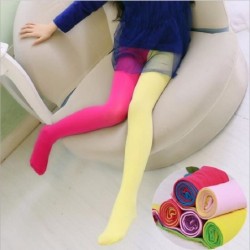 Meia-calça infantil - duas cores misturadas