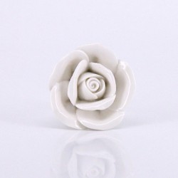 Puxadores para móveis de cerâmica - puxadores em forma de rosas - 10 peças