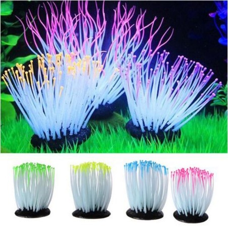 Decoração de aquário - anêmona luminosa