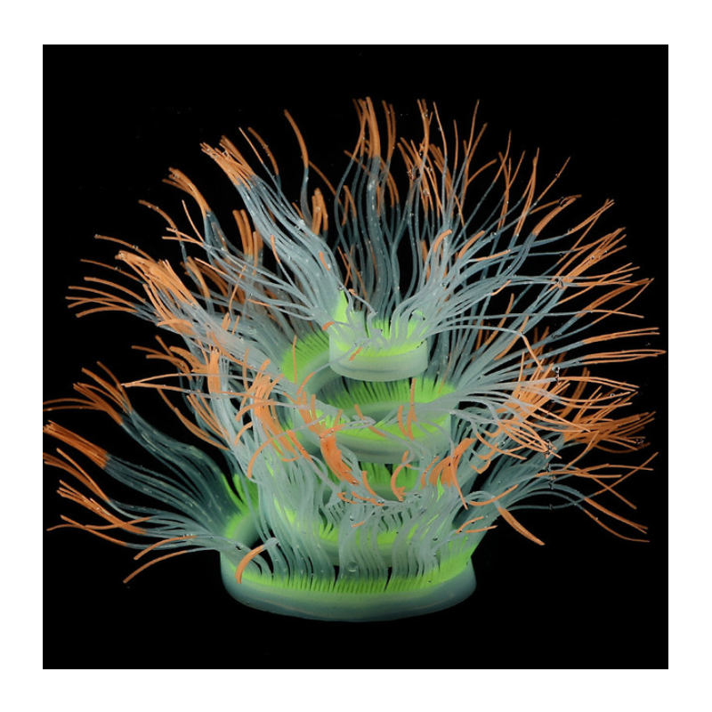 Aquarium decoration - silicone luminous sea anemoneDecorations