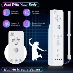 2 in 1 wireless remote - motion plus / Nunchuck - for Nintendo Wii / Wii U JoystickControllers