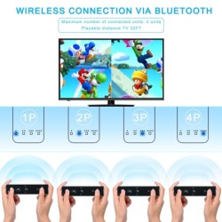 Controle remoto sem fio 2 em 1 - motion plus / Nunchuck - para Nintendo Wii / Wii U Joystick