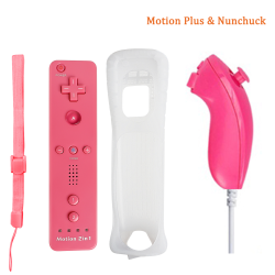 2 in 1 wireless remote - motion plus / Nunchuck - for Nintendo Wii / Wii U JoystickControllers