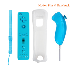 2 in 1 wireless remote - motion plus / Nunchuck - for Nintendo Wii / Wii U JoystickControllers