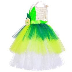 Traje de fada - vestido verde - com asas