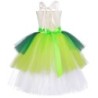 Traje de fada - vestido verde - com asas