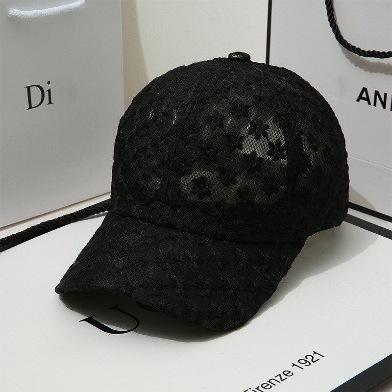 Summer baseball cap - flowery laceHats & Caps