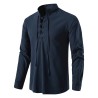 Camisa clássica de manga longa - decote amarrado