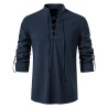 Camisa clássica de manga longa - decote amarrado