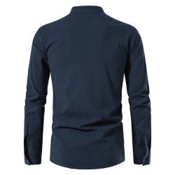 Camisa clássica de manga longa - decote amarrado