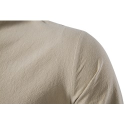 Camisa clássica de manga longa - decote amarrado