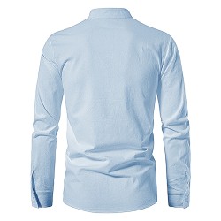 Camisa clássica de manga longa - decote amarrado