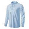 Camisa clássica de manga longa - decote amarrado
