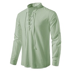 Camisa clássica de manga longa - decote amarrado