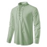 Camisa clássica de manga longa - decote amarrado