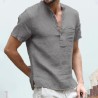 Camisa clássica de manga curta - decote abotoado
