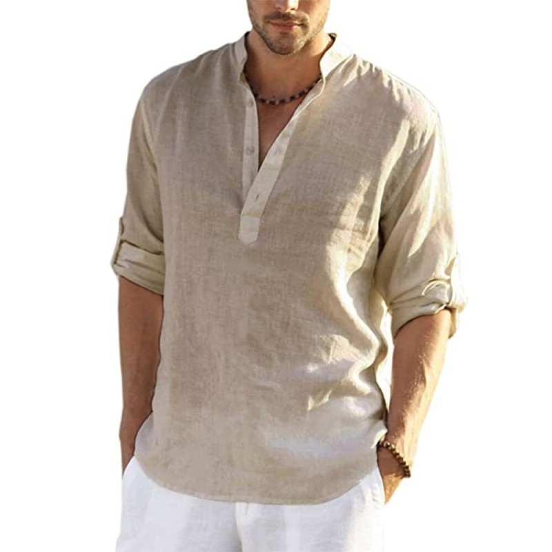 Classic long sleeve shirt - buttoned necklineT-shirts