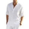Camisa manga longa clássica - decote abotoado
