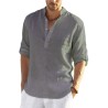 Camisa manga longa clássica - decote abotoado