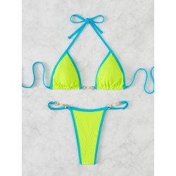 Sexy bikini set - with metal decorationsBeachwear