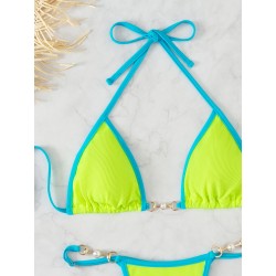 Sexy bikini set - with metal decorationsBeachwear