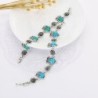 Conjunto de joias em prata - com corujas - colar/brincos/pulseira