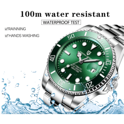 Pagani Design - automatic stainless steel watch - waterproof - blueWatches