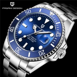 Pagani Design - automatic stainless steel watch - waterproof - blueWatches
