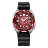 LIGE - stainless steel Quartz watch - waterproof - silicone strap - redWatches