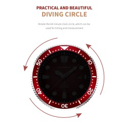 LIGE - relógio de quartzo de aço inoxidável - à prova d'água - pulseira de silicone - preto
