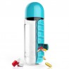 Organizador diário de comprimidos - caixa - garrafa de água - à prova de fugas - 600ml