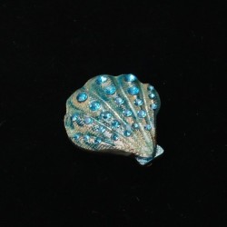 Concha de cristal - broche elegante