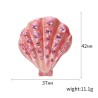 Concha de cristal - broche elegante