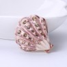 Crystal shell - elegant broochBrooches