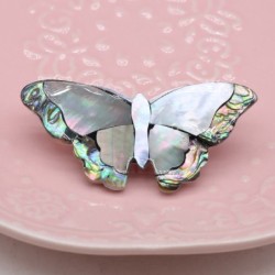Borboleta de concha de pérola - broche