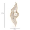 Pearl shell - with pearls - broochBrooches
