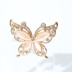 broche de borboleta de cristal