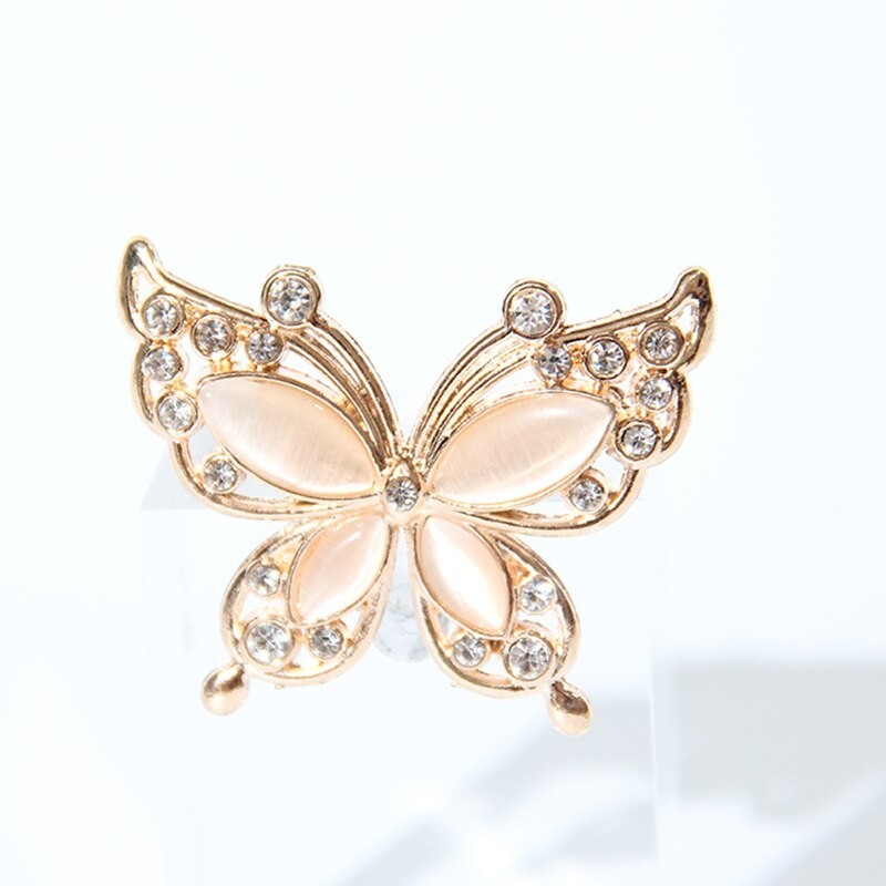 broche de borboleta de cristal
